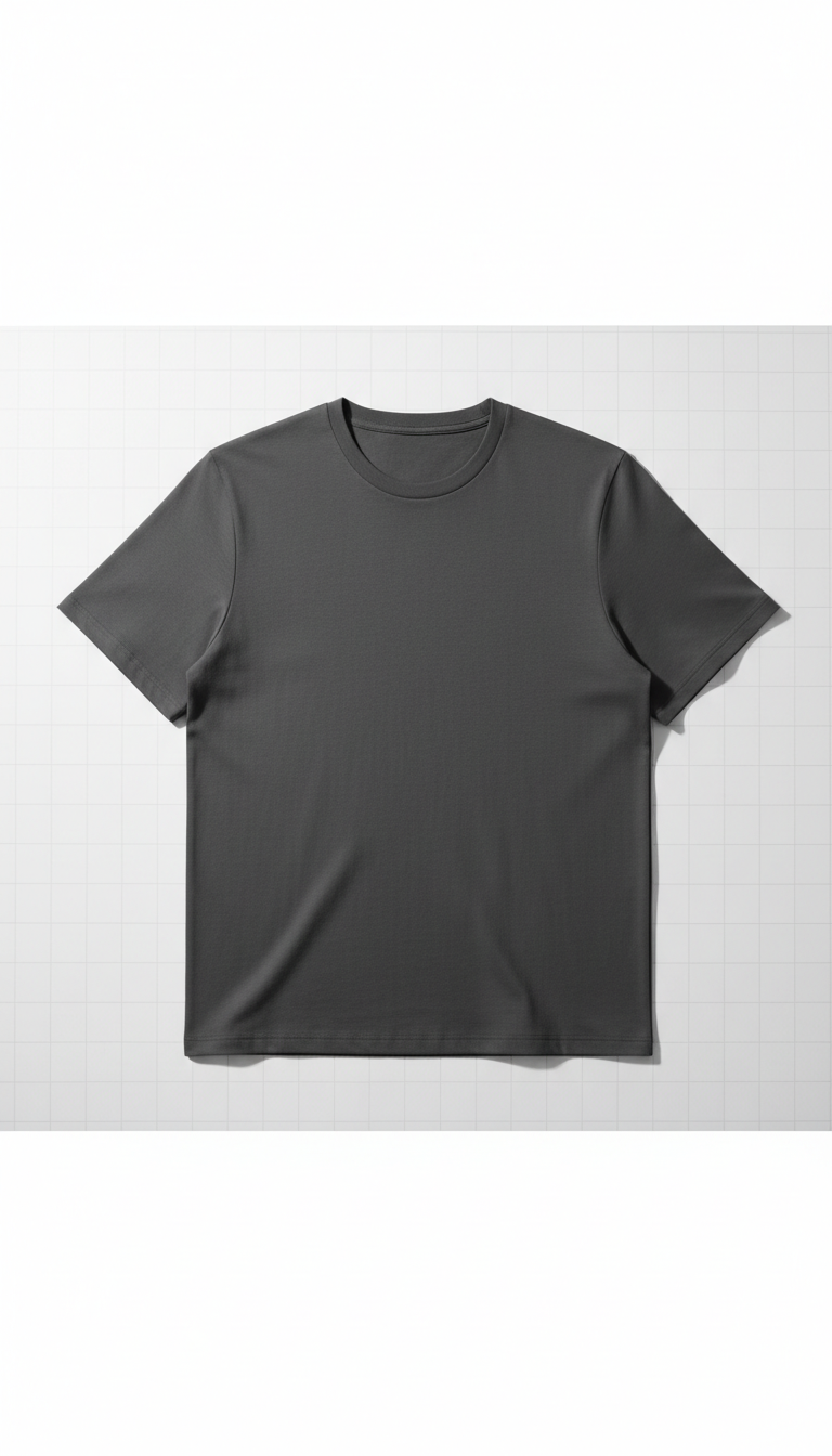 Urban Charcoal Minimalist Crewneck Tee