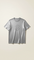 Brushed Silver Minimal Logo Tee