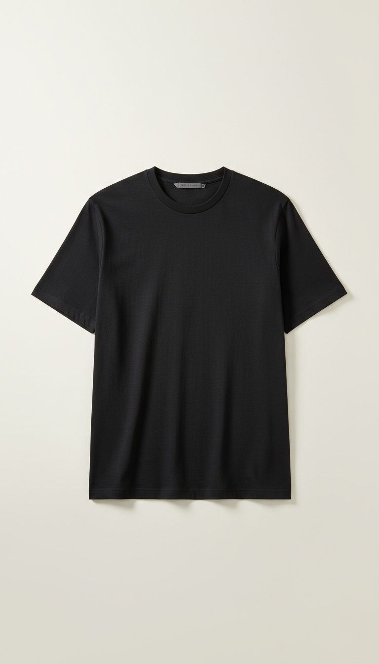 Charcoal Black Condensed Type Tee