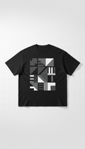 Obsidian Black Oversized Graphic Tee